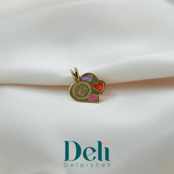 آویز طلا قلب وان یکاد